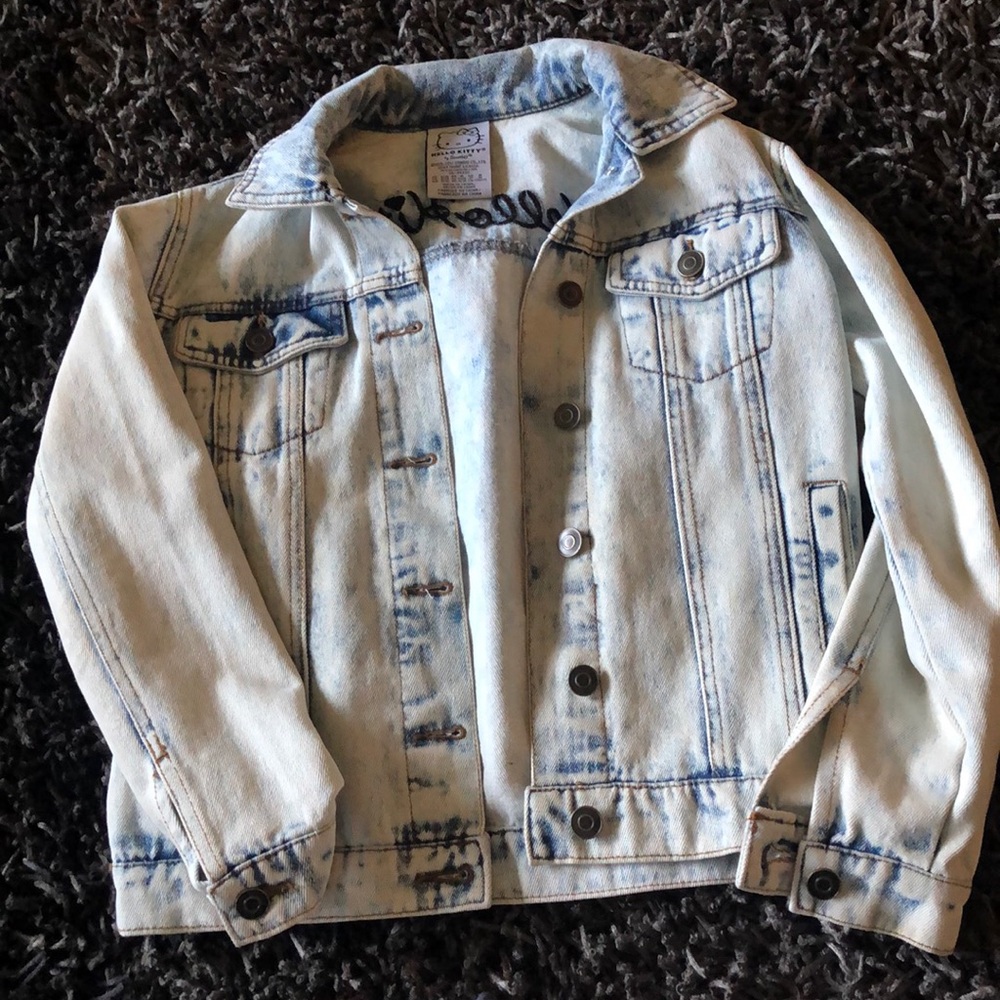 Hello kitty jean jacket